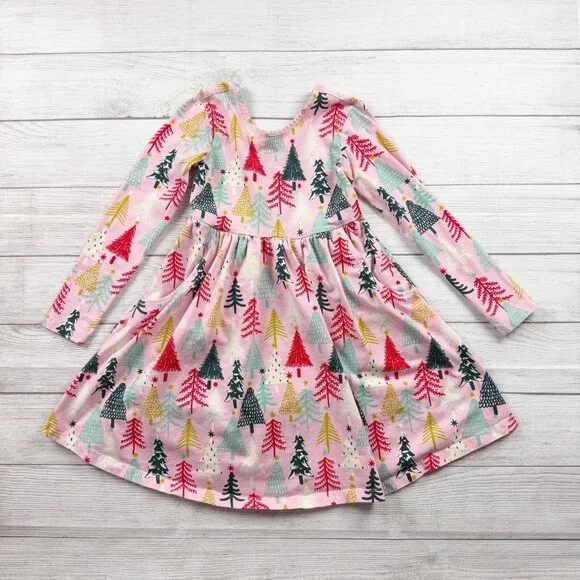 Hanna Andersson | Dresses | Hanna Andersson Holiday Christmas Tree Print  Dress | Poshmark